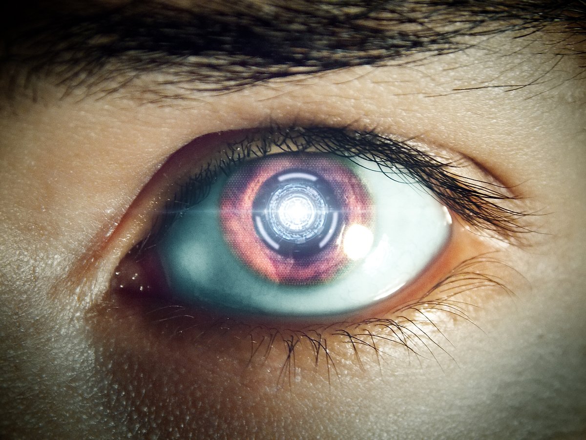 Das Auge eines Cyborg