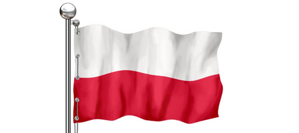 Die polnische Flagge