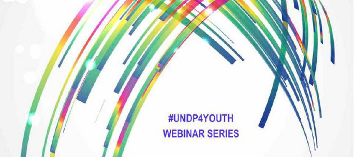 Ausschnitt des Logos der Webinar-Reihe zu Jugend des UNDP