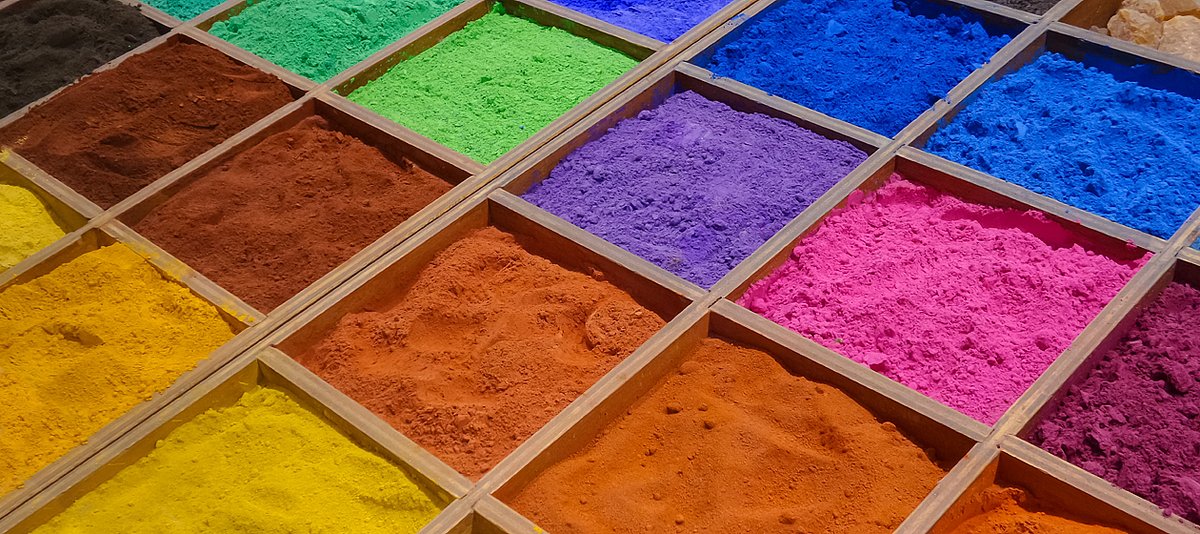 Farbpigmente in vielen unterschiedlichen Farben