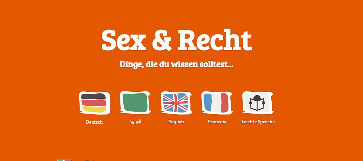 Das Bild zeigt die Startseite des Webangebots sexundrecht.de