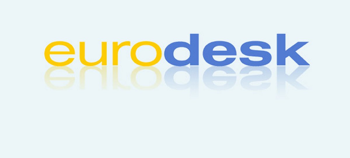 Eurodesk-Logo in Gelb und Blau