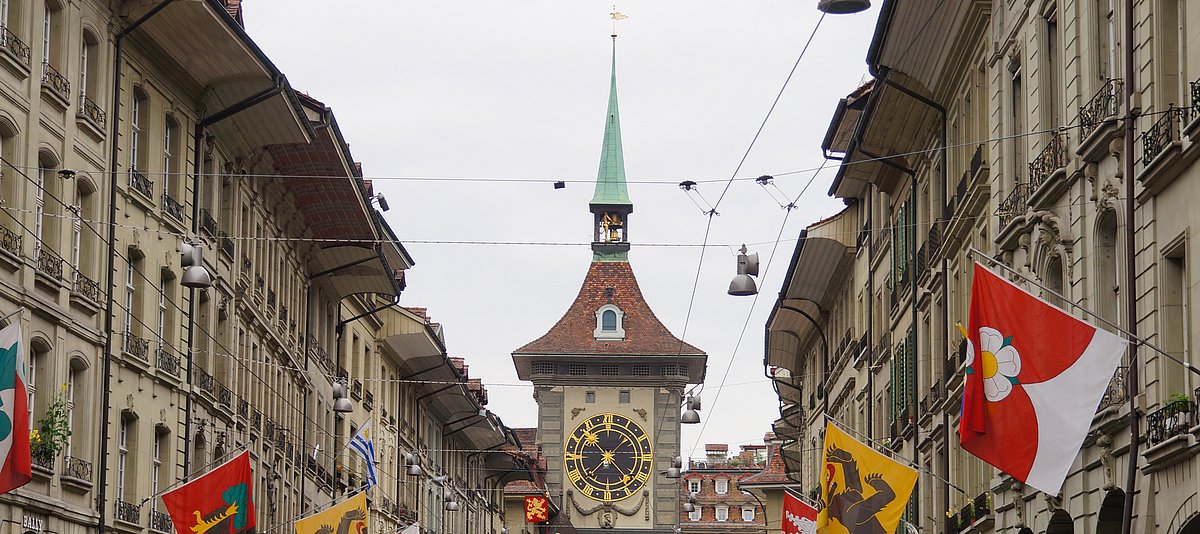 Kirchturm in Bern in der Schweiz