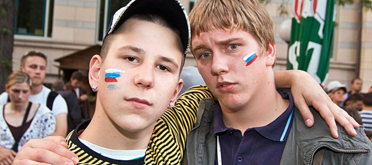 Zwei junge Russen